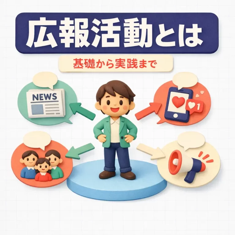 広報活動とは何かを基礎から実践まで徹底解説