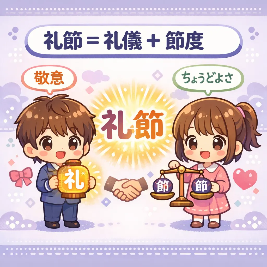 礼節とは「礼儀」と「節度」を合わせた概念 - 礼節とは