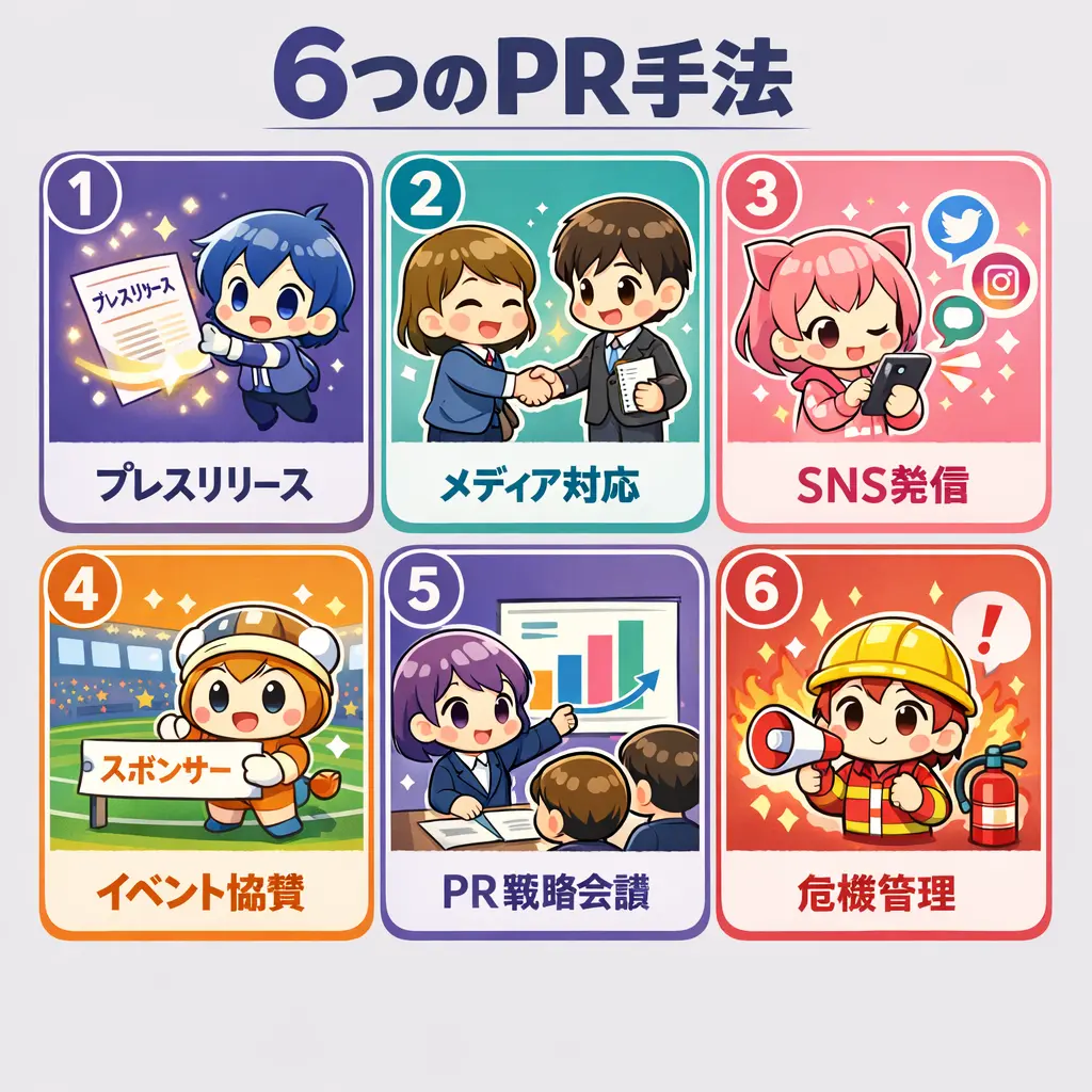PR活動の具体的な6つの手法 - pr